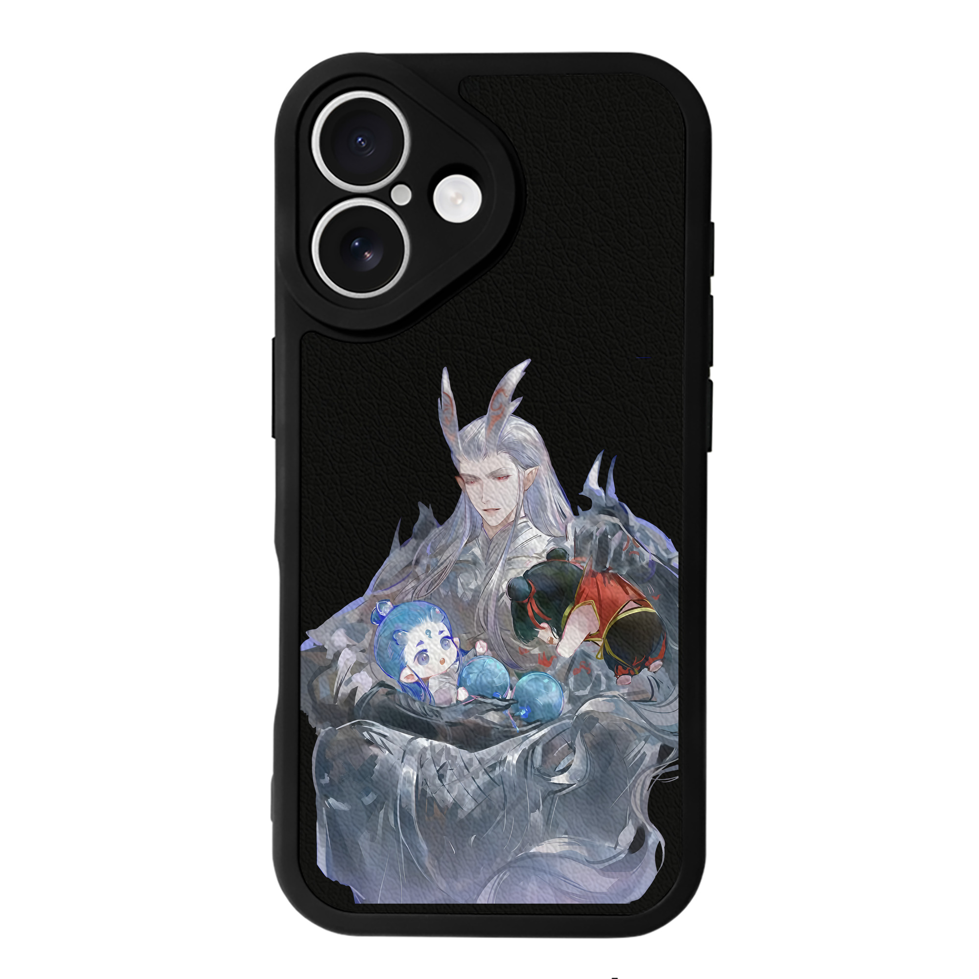 （画像用） Ne Zha 2 ナタ 魔童の大暴れ 【iPhone 16シリーズ対応】シリコンスマホケース（レザー調） 材質：シリコン